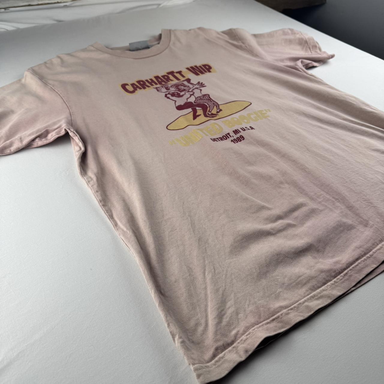 Carhartt WIP Graphic Boogie T Shirt Salmon Pink L