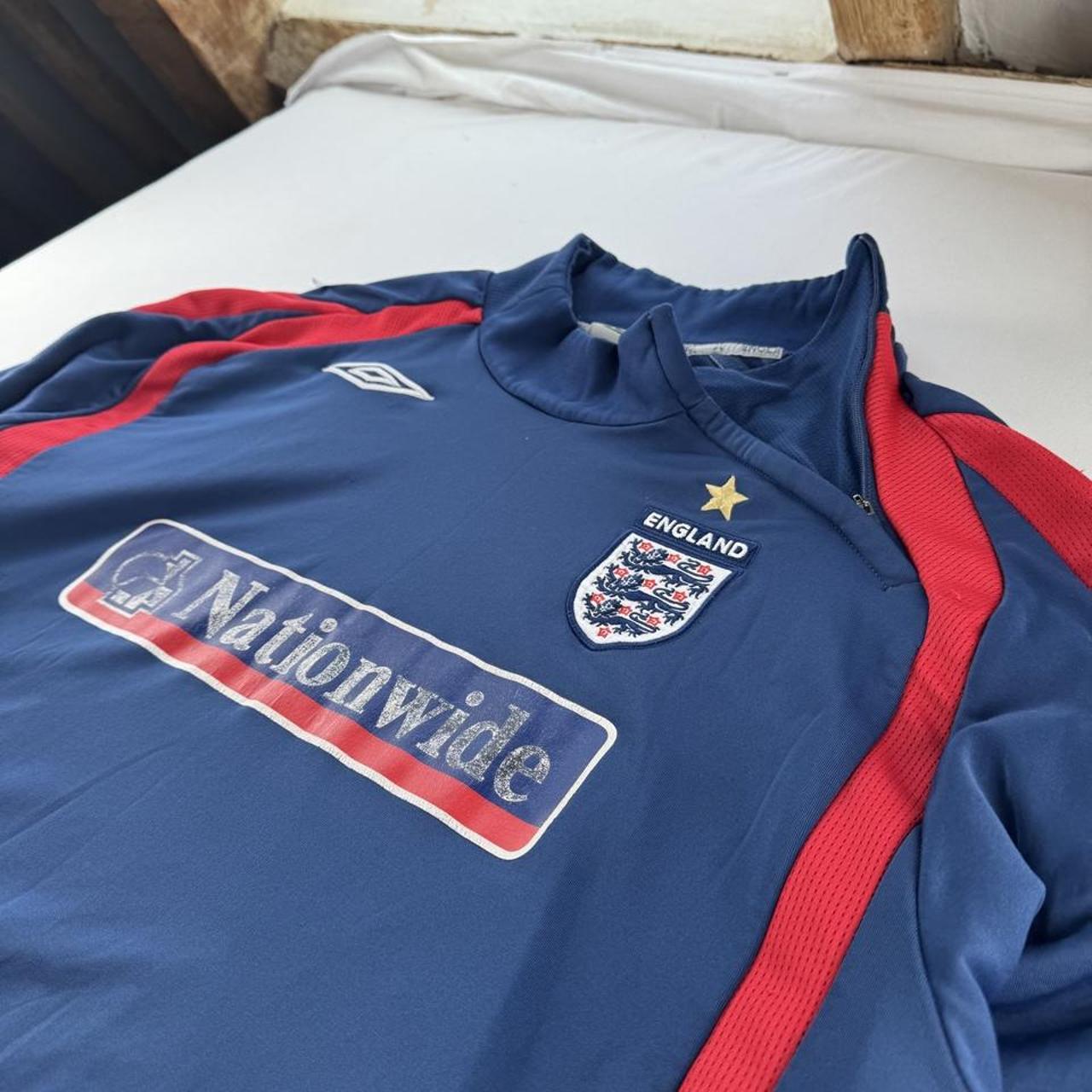 Umbro 2007-09 England Collar Zip Drill Top L