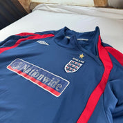 Umbro 2007-09 England Collar Zip Drill Top L