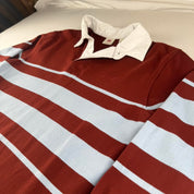 Levi's Embroidered Spellout Striped Rugby Polo Shirt M