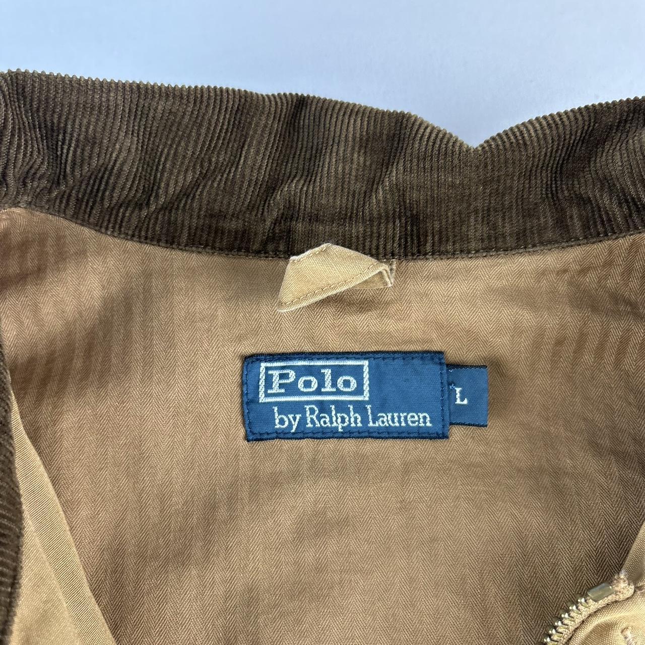 Early 2000s Polo Ralph Lauren Workwear Canvas Jacket with Corduroy Trim L