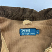 Early 2000s Polo Ralph Lauren Workwear Canvas Jacket with Corduroy Trim L