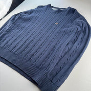 2000s Tommy Hilfiger Embroidered Thick Cable Knit L