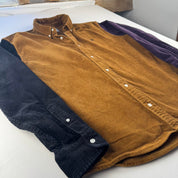 Tricolour Carhartt WIP Long Sleeve Madison Corduroy Button Down Shirt XL