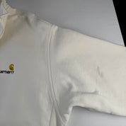 Carhartt WIP Embroidered Cream Quarter Zip Jumper XL