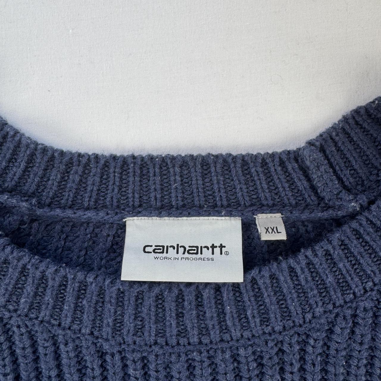 Carhartt Wip Crewneck Knit Sweater in Navy Size XXL