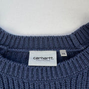 Carhartt Wip Crewneck Knit Sweater in Navy Size XXL
