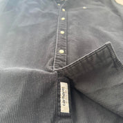 Black Carhartt WIP Long Sleeve Madison Corduroy Button Down Shirt L