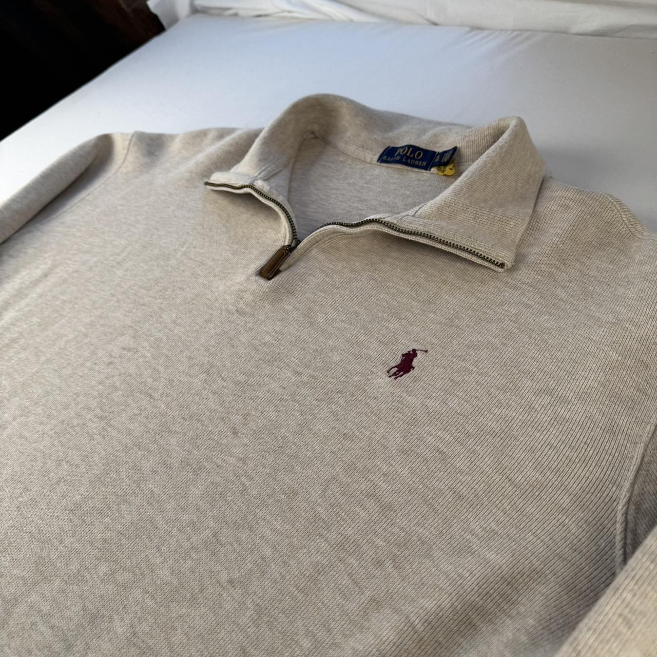 Polo Ralph Lauren Embroidered Pony Quarter Zip Jumper XL