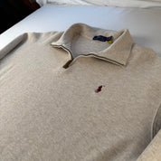 Polo Ralph Lauren Embroidered Pony Quarter Zip Jumper XL