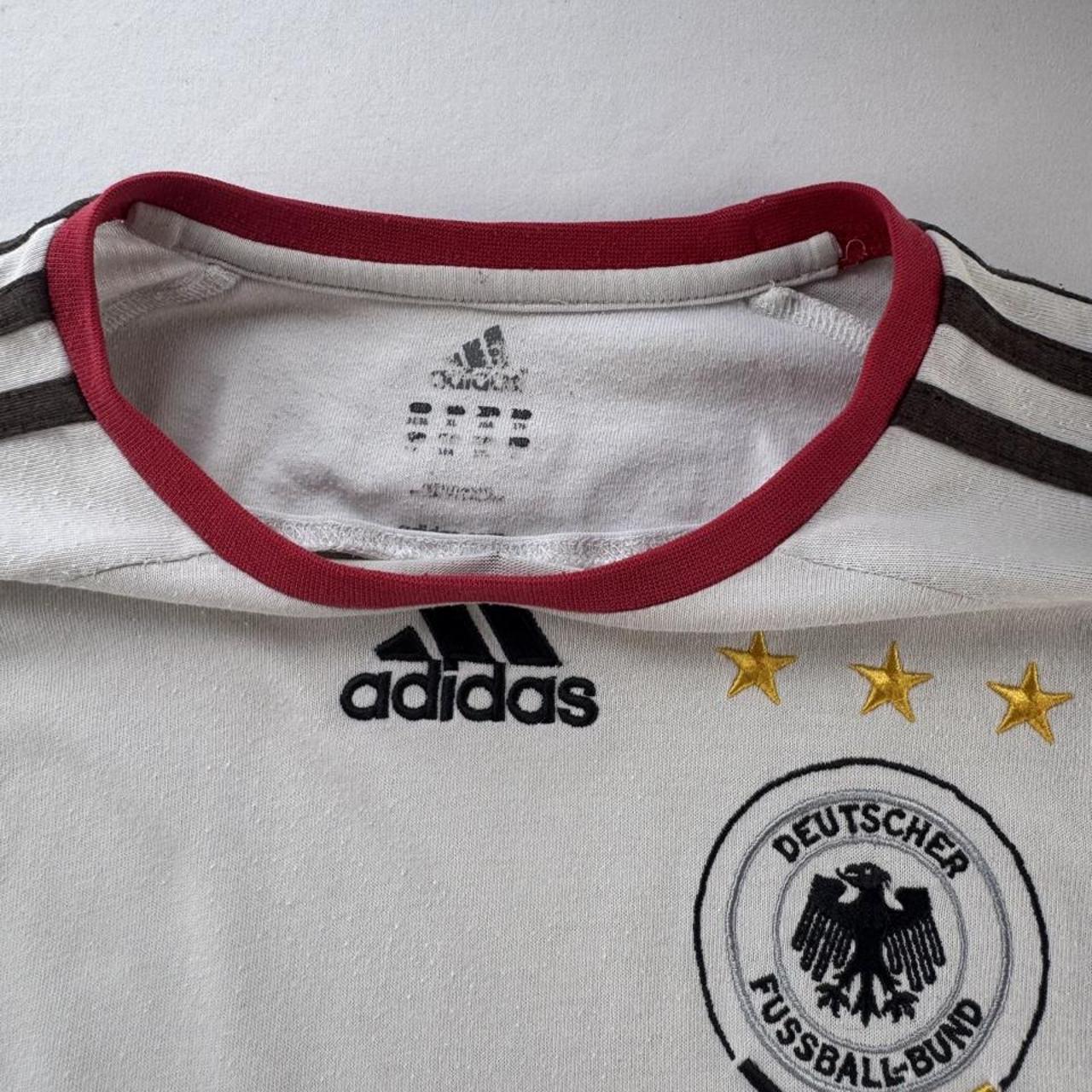 2000s Adidas Embroidered Germany Cotton T Shirt XL