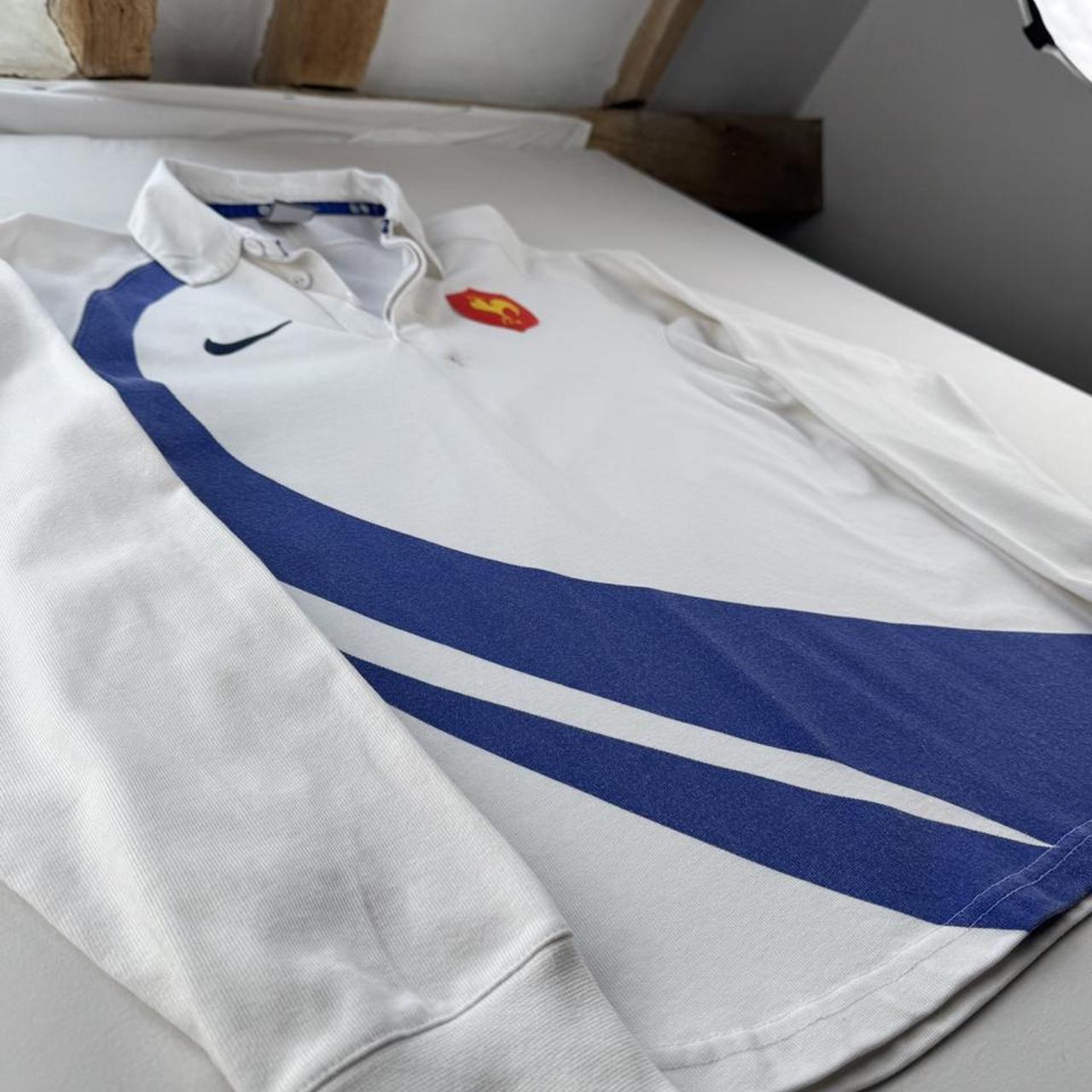 2007 Nike Embroidered France Rugby Polo Shirt S