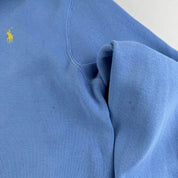 Polo Ralph Lauren Baby Blue Embroidered Pony Quarter Zip Fleece L