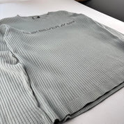 Light Blue Womens Ribbed 1990s Quiksilver Knitwear L