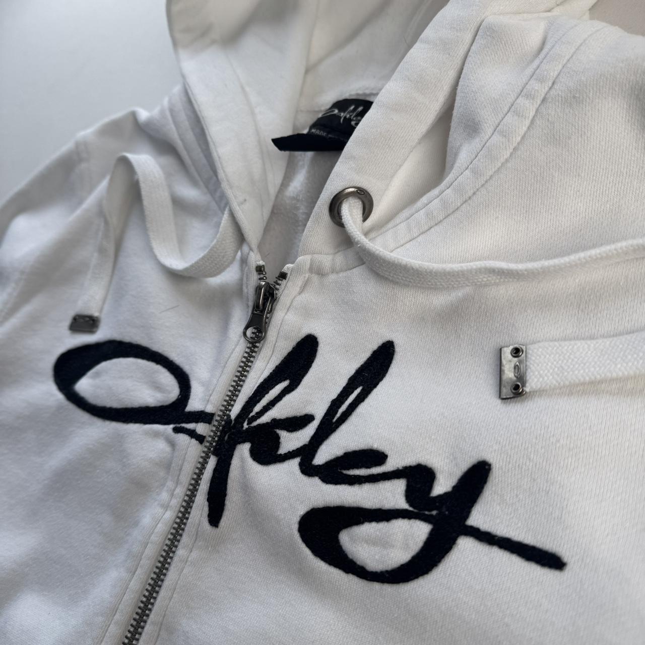 Y2k 2000s Oakley Embroidered Womens Full Zip Hoodie L
