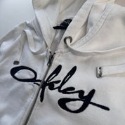 Y2k 2000s Oakley Embroidered Womens Full Zip Hoodie L