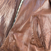 Distressed 2000s Polo Ralph Lauren Leather Jacket L