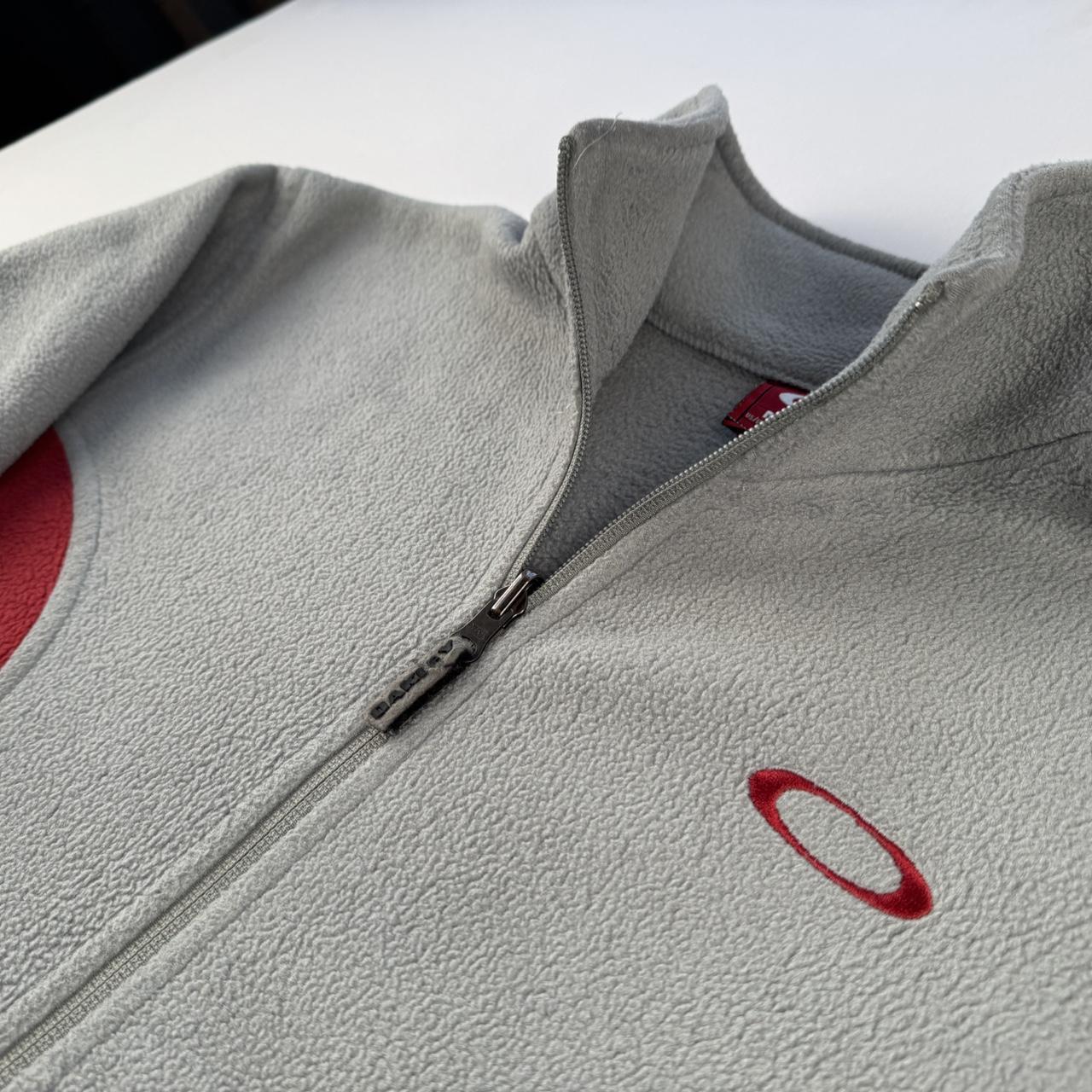 Rare 2000s Oakley Red Tag Full Zip Fleece M