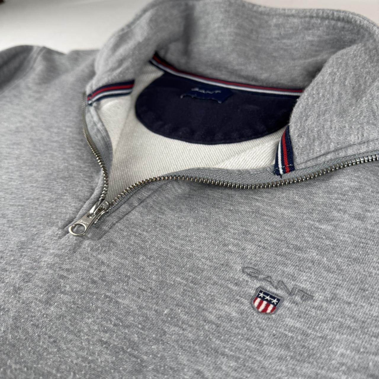 Gant Embroidered Logo Quarter Zip Fleece S
