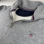 Gant Embroidered Logo Quarter Zip Fleece S