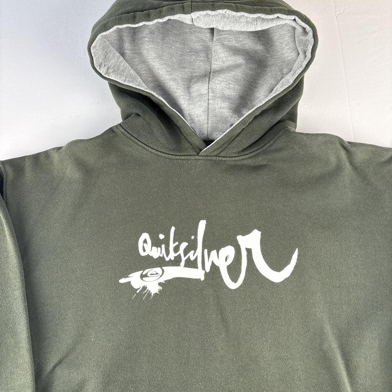 1990s Quiksilver Spellout Heavyweight Hoodie L