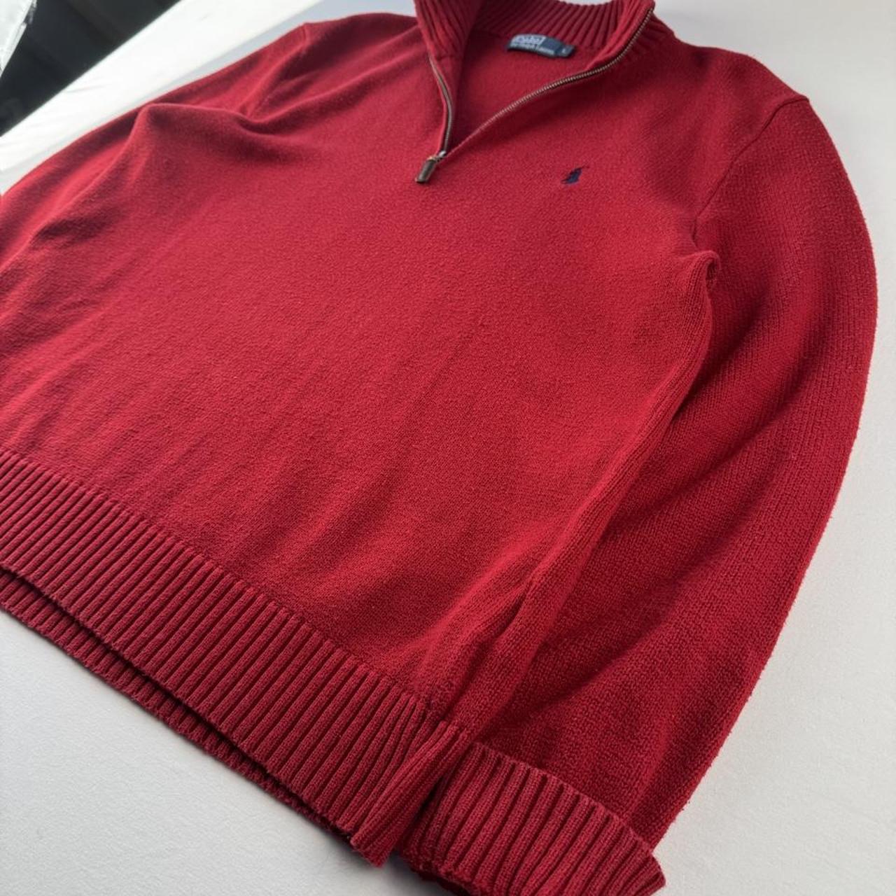 Polo Ralph Lauren Embroidered Pony Knitted Quarter Zip L