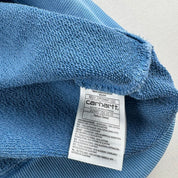 Blue Carhartt WIP Pocket Logo Nelson Sweatshirt L