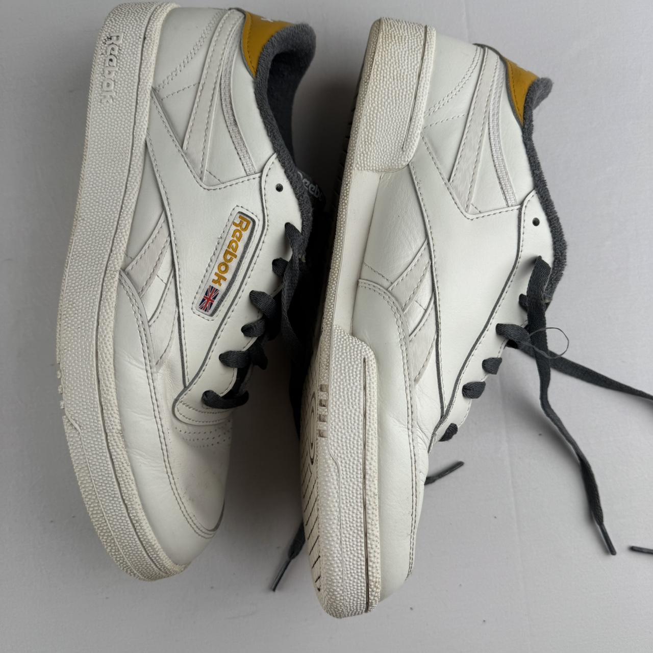 Reebok White and Yellow Classics UK10