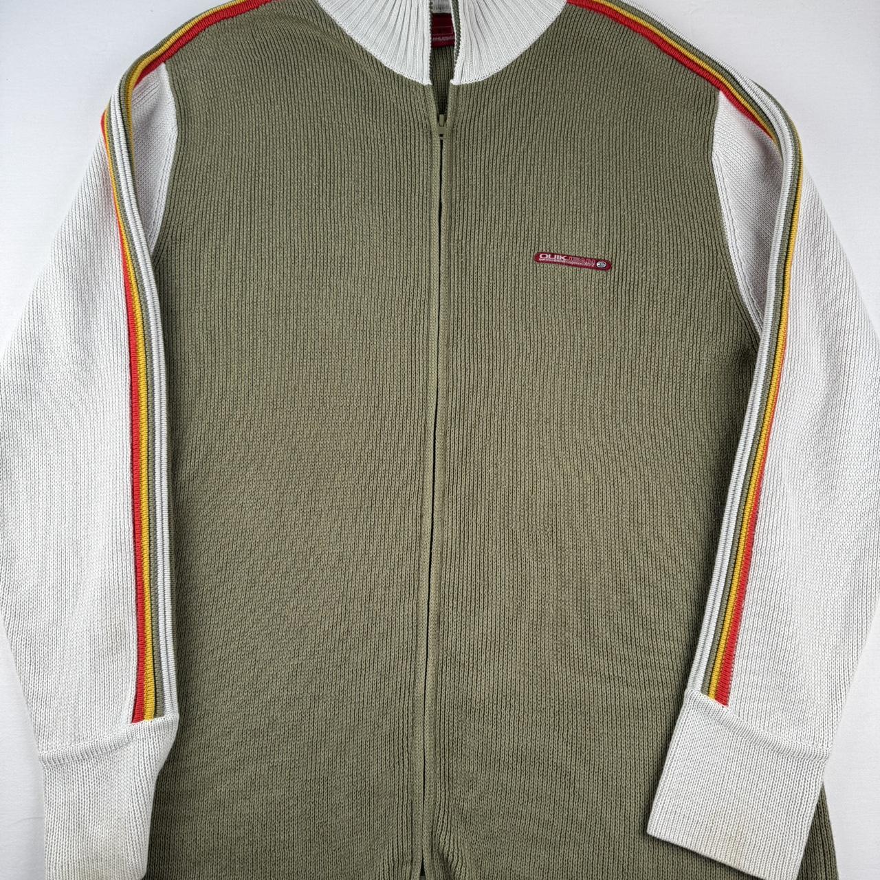 2000s Quiksilver Khaki Heavyweight Knitted Jumper