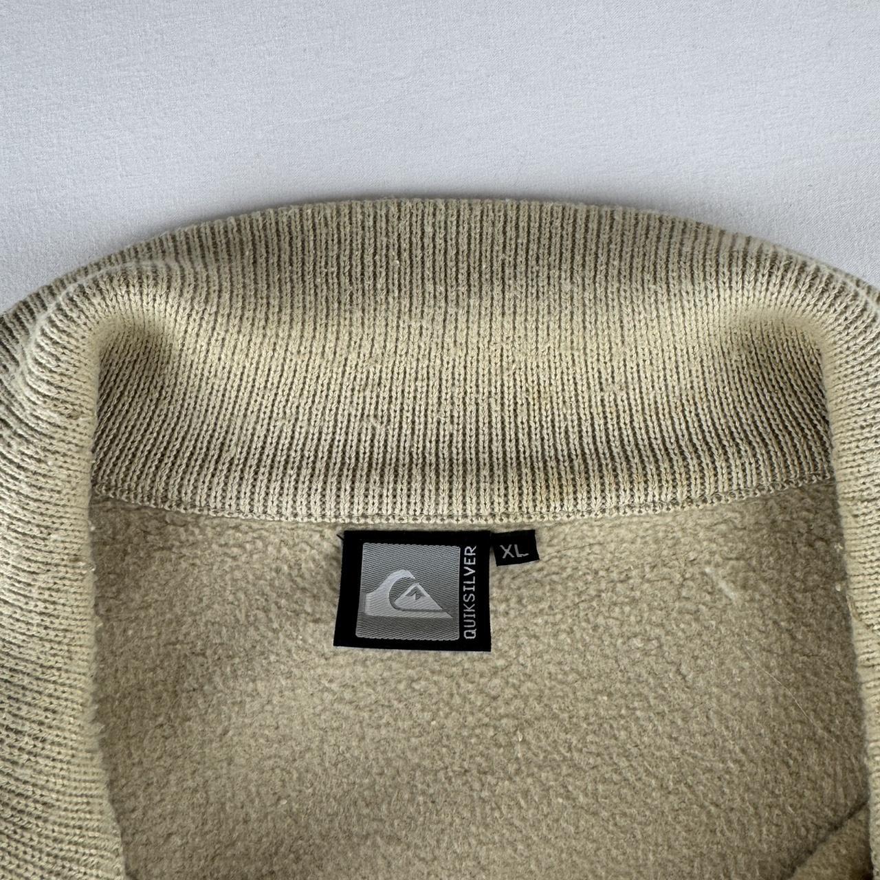 Quiksilver Embroidered Spellout Knitted Full Zip XL
