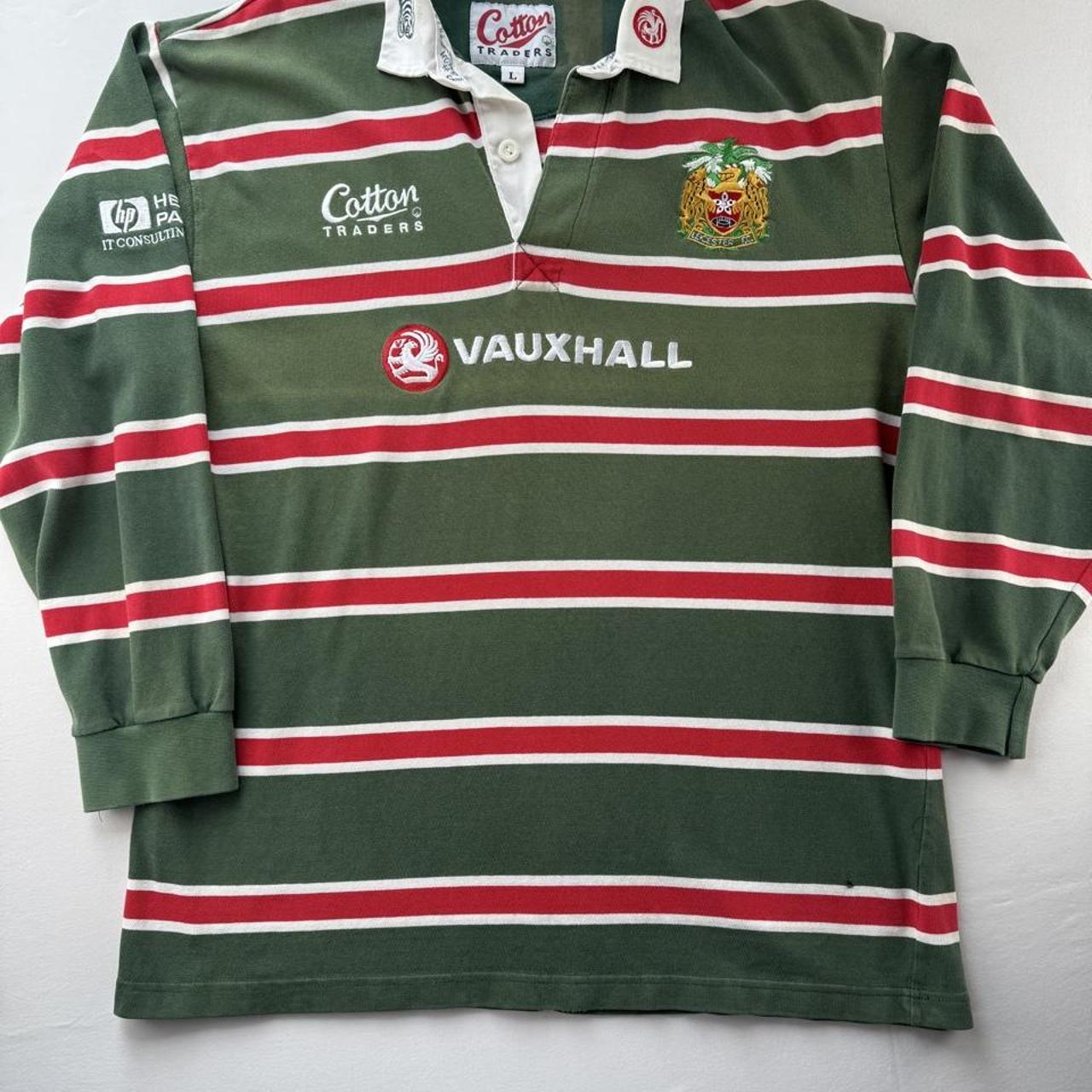 1999-2000 Cotton Traders Leicester Tigers Rugby Polo Shirt L