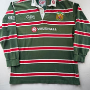 1999-2000 Cotton Traders Leicester Tigers Rugby Polo Shirt L