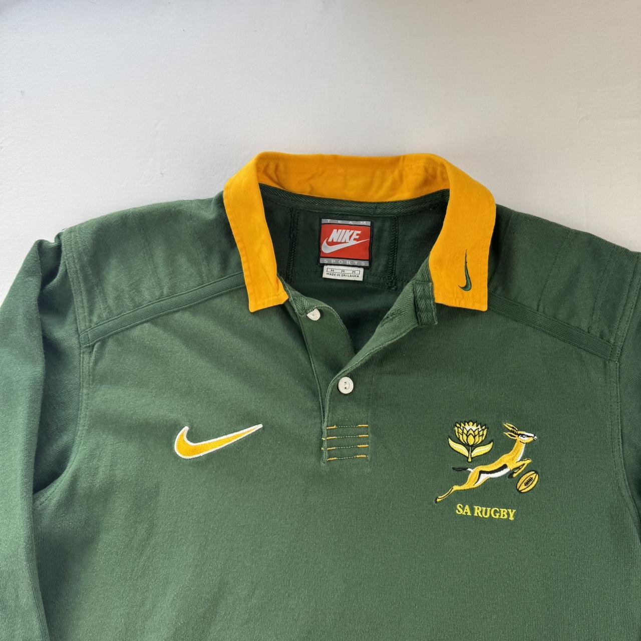 1999-2001 Nike South Africa Springboks Rugby Polo Shirt M