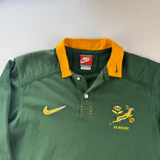 1999-2001 Nike South Africa Springboks Rugby Polo Shirt M
