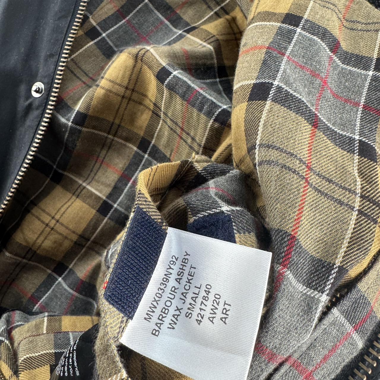 Barbour Ashby Wax Jacket Small Dark Navy S