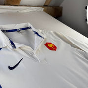 2007 Nike France Rugby Long Sleeve Rugby Polo L