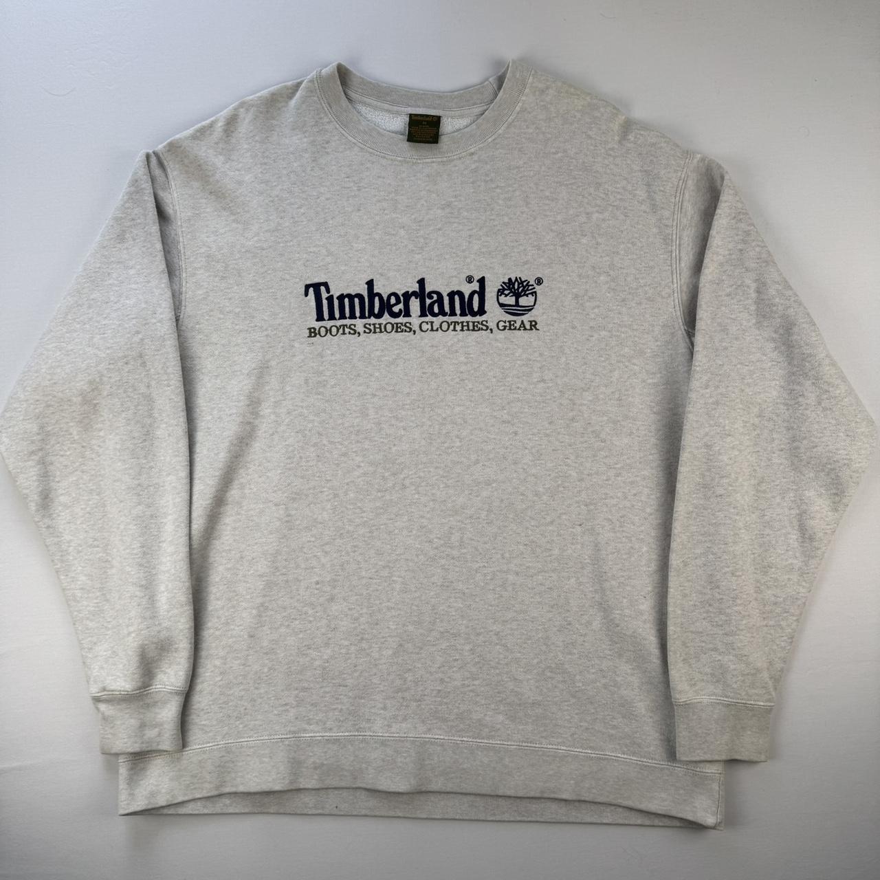 Early 2000s Timberland Embroidered Spellout Sweatshirt M