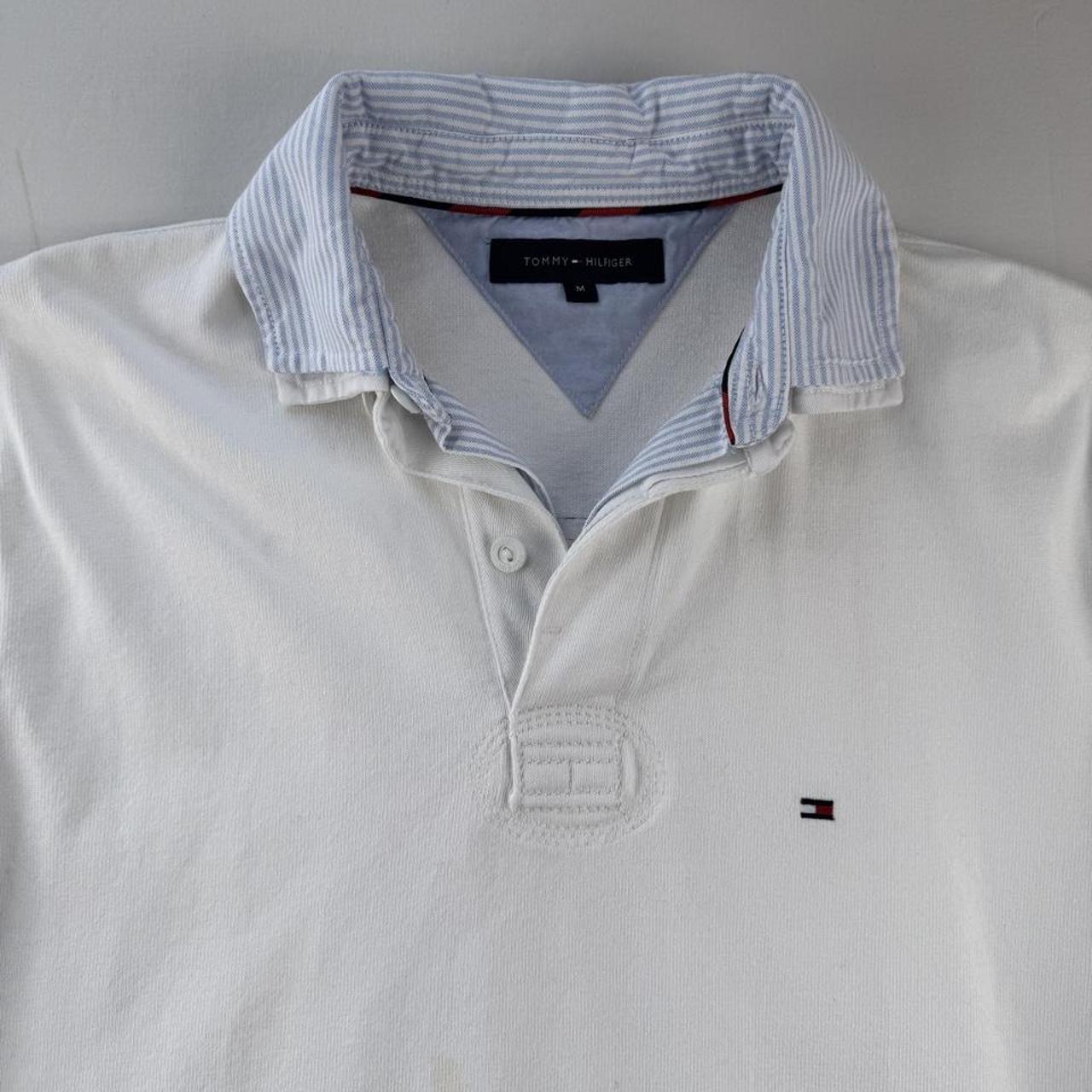 Thick Tommy Hilfiger Embroidered Logo Rugby Polo Shirt M