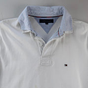 Thick Tommy Hilfiger Embroidered Logo Rugby Polo Shirt M