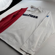 Tommy Hilfiger Embroidered Spellout Rugby Polo L
