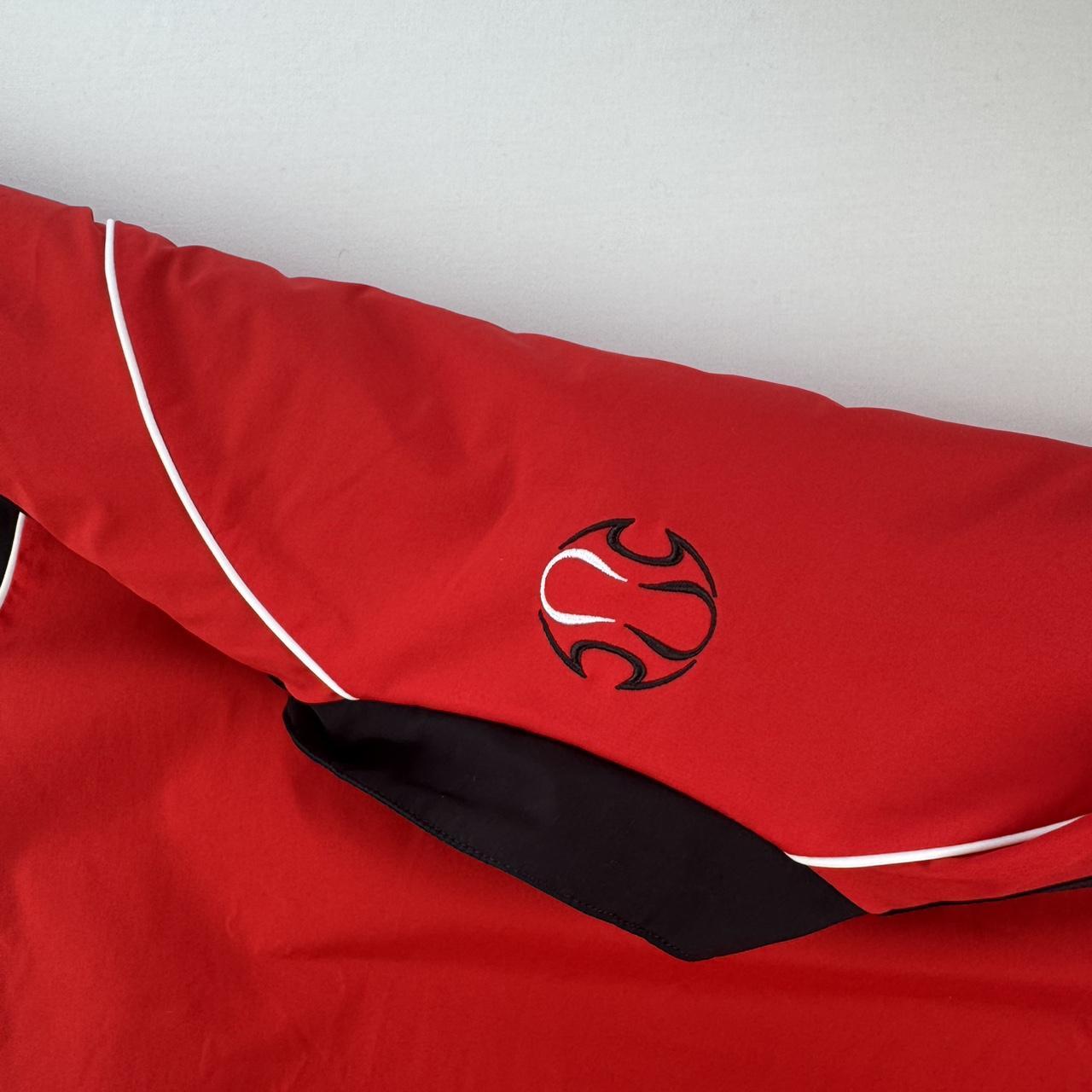 Rare Early 2000s Adidas AC Milan Reversible Fleece Jacket L