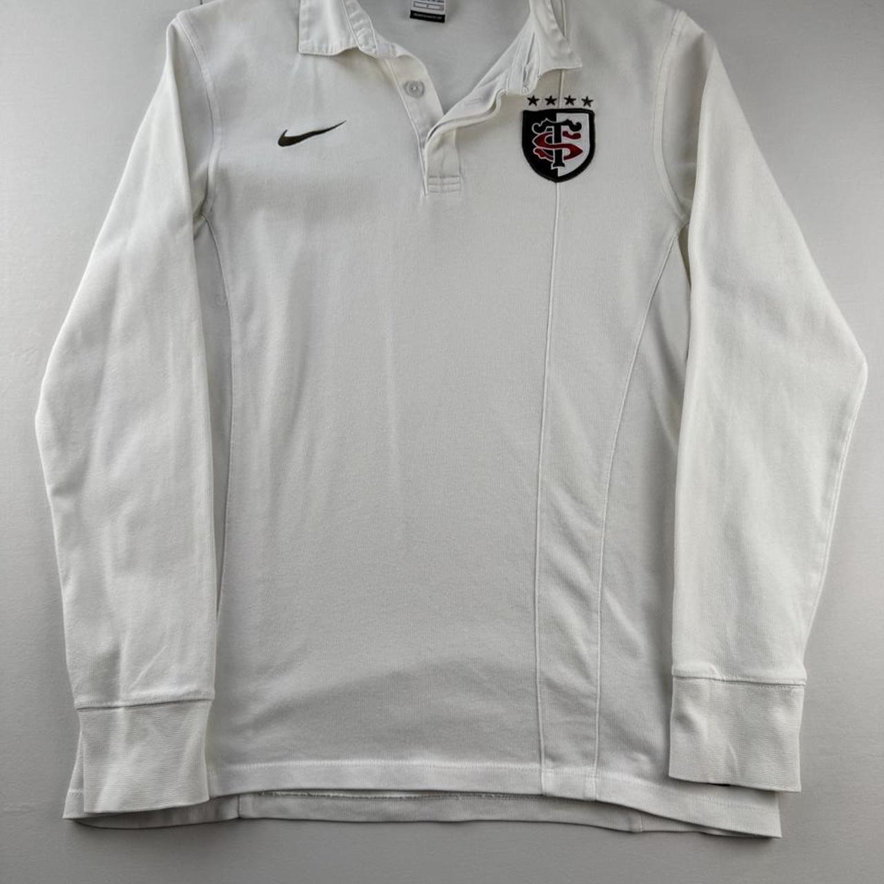 Stade Toulousain Nike Embroidered Rugby Polo Shirt S