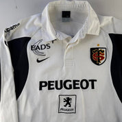 Late 2000s Nike Stade Toulousain Long Sleeve Rugby Polo M