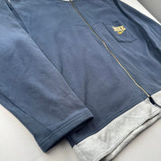 1990s Nike Full Zip Embroidered Pocket Logo Hoodie L