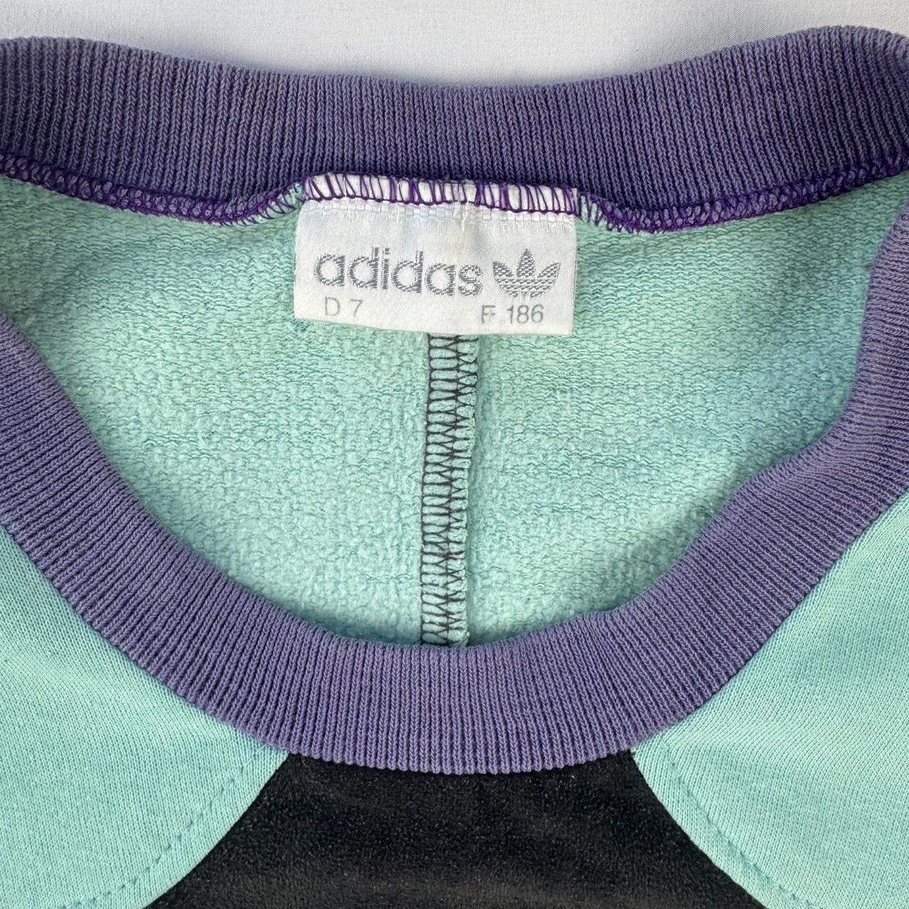 1990s Adidas Funky Pattern Spellout Sweatshirt XL