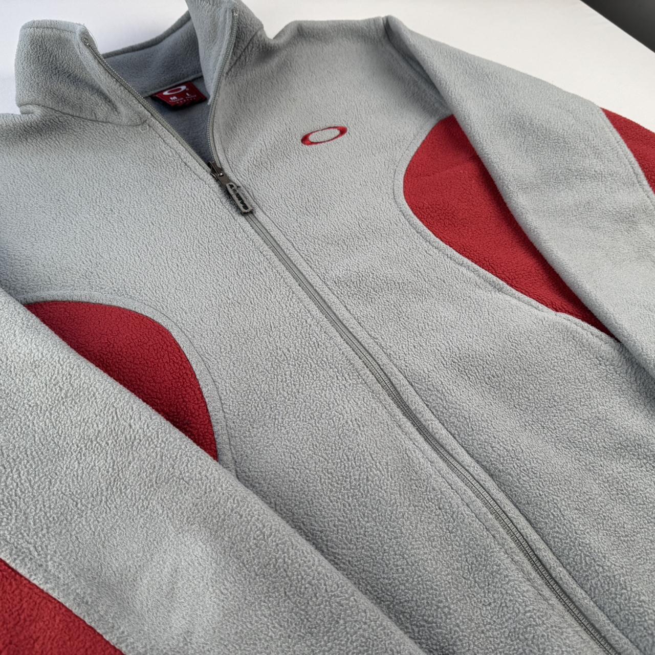 Rare 2000s Oakley Red Tag Full Zip Fleece M