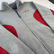 Rare 2000s Oakley Red Tag Full Zip Fleece M