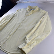 Yellow Carhartt WIP Long Sleeve Madison Corduroy Button Down Shirt L