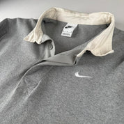 Nike Embroidered Swoosh Thick Rugby Polo Shirt M