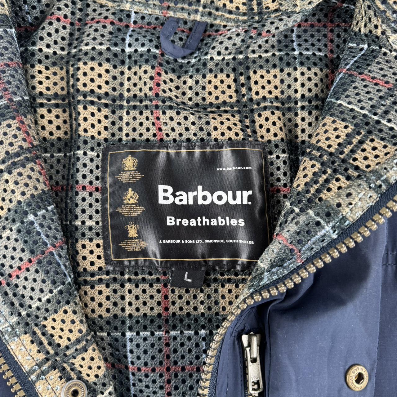 Modern Barbour Navy Durham Stowaway Jacket L